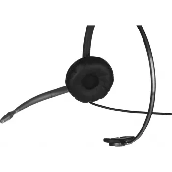 Poly EncorePro HW710 laidinis monoauralinis ausinių komplektas su triukšmą slopinančiu mikrofonu, Quick Disconnect, juodos spalvos