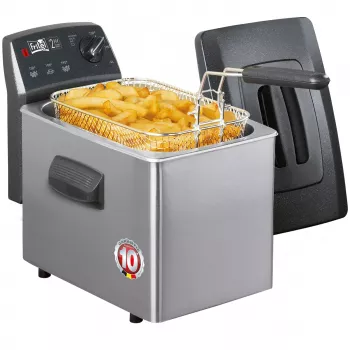 FRITEL TURBO SF gruzdintuvė 4 l, 2800 W, antracito metalinė/sidabrinė