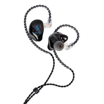 Stagg SPM-435 BK ausinės į ausį su mikrofonu, 9,2 mm dinaminės pavaros, 20Hz-20kHz, 16 omų, 3,5 mm lizdas, juodos