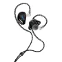 Stagg SPM-435 BK ausinės į ausį su mikrofonu, 9,2 mm dinaminės pavaros, 20Hz-20kHz, 16 omų, 3,5 mm lizdas, juodos