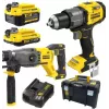 STANLEY V20 18V belaidis kombinuotas gręžtuvas ir atsuktuvas su 4.0Ah ir 2.0Ah baterijomis