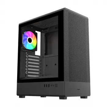 FSP/Fortron M221-BA Mid Tower korpusas, grūdintas stiklas, juodas