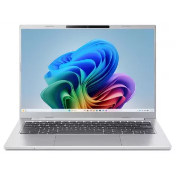 Acer Aspire 14 AI Core Ultra 9 185H 14 colių WUXGA IPS nešiojamas kompiuteris - Intel Arc Graphics - 16GB LPDDR5X - 512GB SSD - Windows 11 Home - plieno pilka