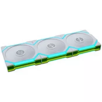 Lian Li UNI FAN SL FLEX Wireless PWM ARGB Reverse Blade 120mm ventiliatorius 3 vnt. komplektas su valdikliu - baltas