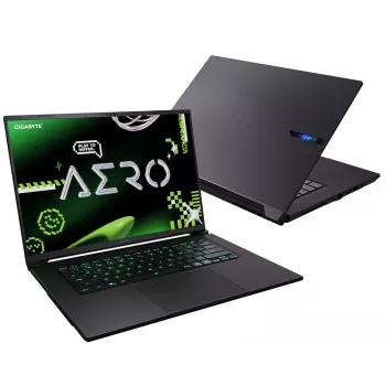 GIGABYTE AERO X16 4WHN3EEC64AH 16 colių OLED nešiojamasis kompiuteris - AMD Ryzen 9 AI 465, 16GB DDR5, 1TB SSD, RTX 5070, Windows 11 Home, sidabrinis