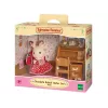 Sylvanian Families Chocolate Rabbit Sister rašomasis stalas su aksesuarais