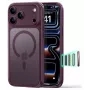 ESR Classic Hybrid MagSafe dėklas, skirtas iPhone 17 Pro Max / 18 Pro Max – matinis tamsiai bordo
