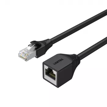 UNITEK Cat6 UTP RJ45 ilginimo laidas M-F 5m juodas