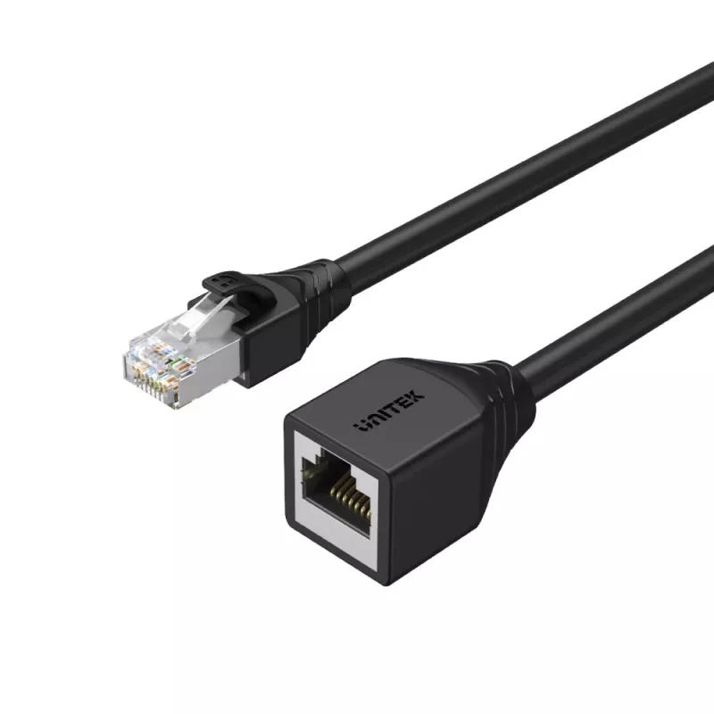 UNITEK Cat6 UTP RJ45 ilginimo laidas M-F 5m juodas