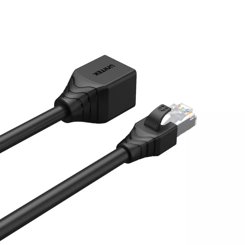 UNITEK Cat6 UTP RJ45 ilginimo laidas M-F 5m juodas