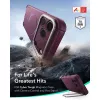 ESR Cyber Tough Kickstand MagSafe dėklas, skirtas iPhone 17 Pro Max / 18 Pro Max – tamsiai bordo spalvos
