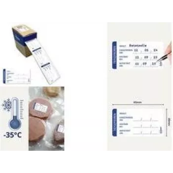 Avery šaldiklio etiketės, 65 x 35 mm, baltos, užapvalintais kampais, nuolatiniai klijai, rašomos ranka, 450 vnt. (ETICOLD.DE)