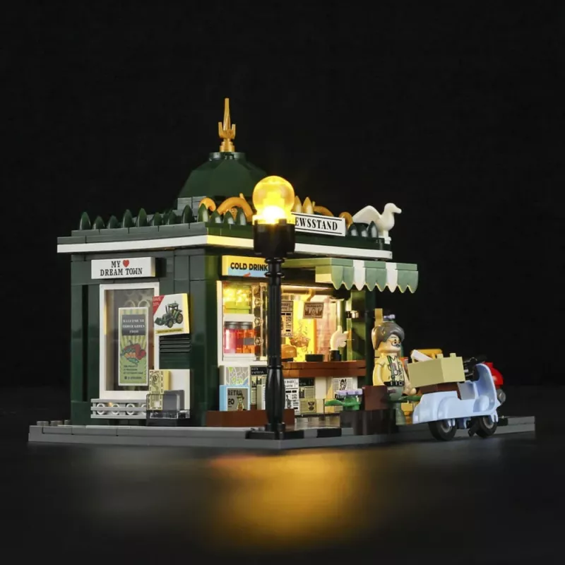 LUMIBRICKS F9023 Laisvai pastatomas plieninis žurnalų stovas, juodos milteliniu būdu dažytos spalvos, vieno skyriaus