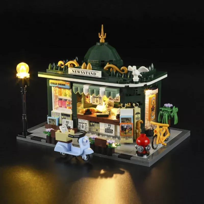 LUMIBRICKS F9023 Laisvai pastatomas plieninis žurnalų stovas, juodos milteliniu būdu dažytos spalvos, vieno skyriaus