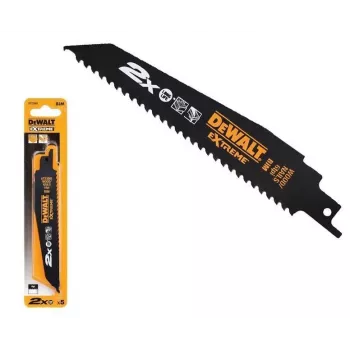 DEWALT DT2314L-QZ Extreme bi-metaliniai pjovimo diskai pjūklui, 5 vnt., 152 mm, 6-14 TPI, universalus 1/2 colio kotas