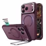 ESR Classic Hybrid Kickstand MagSafe dėklas, skirtas iPhone 17 Pro / 18 Pro - matinis tamsiai bordo