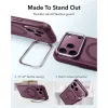 ESR Classic Hybrid Kickstand MagSafe dėklas, skirtas iPhone 17 Pro / 18 Pro - matinis tamsiai bordo