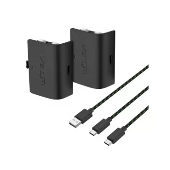 Venom įkraunamų baterijų dvynių pakuotė PS5 DualSense valdikliui - juoda