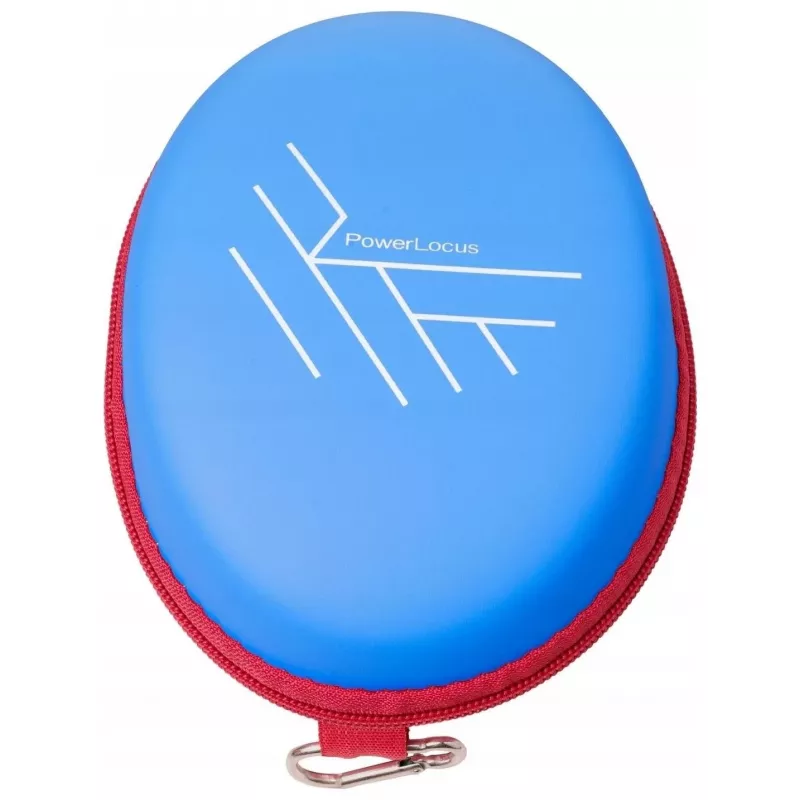 PowerLocus Bobo Kids belaidės ausinės, LED, AUX, mėlynos/raudonos