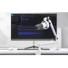 FIFINE T688W dinaminis mikrofonas su stovo ranka, USB/XLR, baltas
