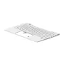 HP Top Cover su klaviatūra UK sidabrinis su apšvietimu M23769-031