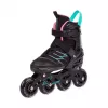 Meteor Buzzy reguliuojami riedučiai Black-Pink-Mint EU 34-38