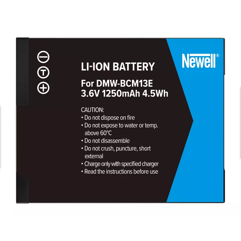 Newell pakaitinė baterija, skirta Panasonic DMW-BCM13E (Li-ion, 3,6V, 1250mAh, 4,5Wh)