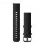 Garmin Quick Release Bands (22 mm) juodos odos su šlifuoto metalo užsegimu
