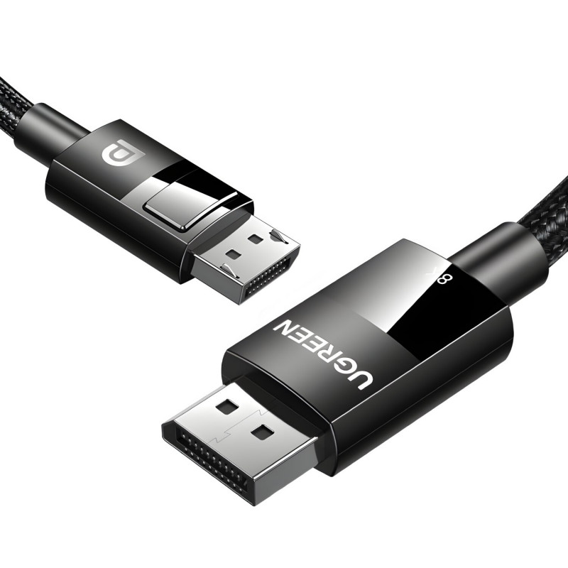UGREEN DP114 8K DisplayPort vyriškas į vyrišką pintas laidas 2m