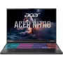 Acer Nitro 16 AN16-A91-R48M žaidimų nešiojamas kompiuteris, 16 colių WQXGA IPS 240Hz, AMD Ryzen 9 9955HX3D, 16GB DDR5, 1TB SSD, GeForce RTX 5070 Ti 12GB, Windows 11 Home