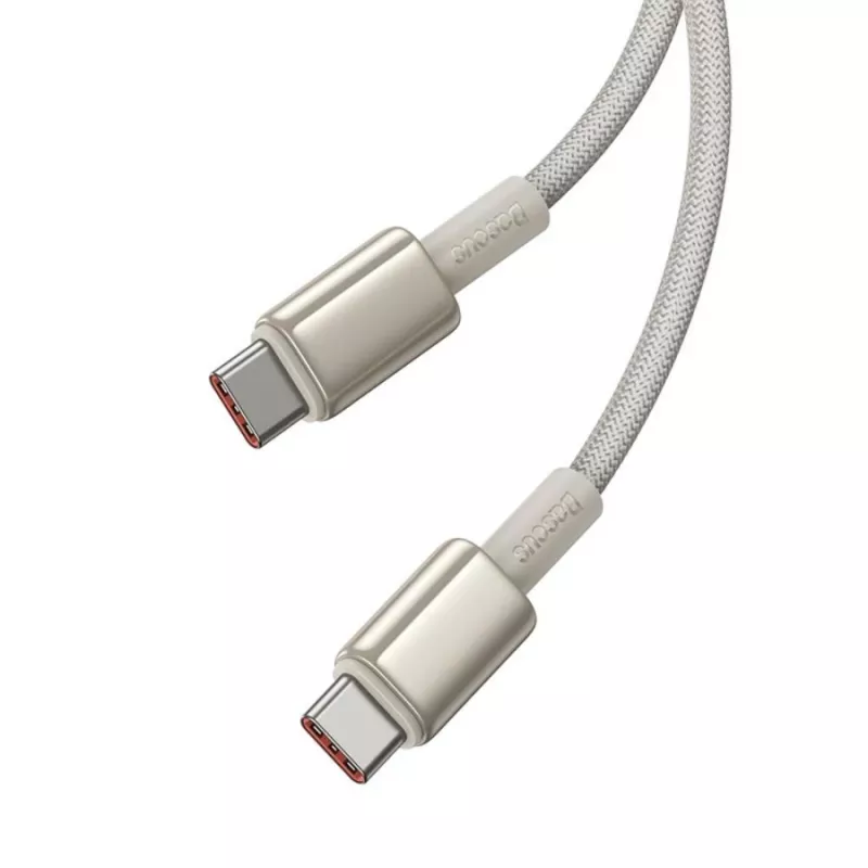 Baseus Tungsten Gold USB-C į USB-C laidas 100W 1m auksinis