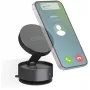 SBS TESUPSUCTIONMAG magnetinis stovo telefonui su pritvirtinimu prie stalo, juodas