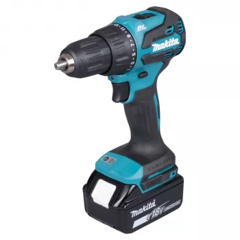 Makita DHP490TJX9 18V bešepetinis kombinuotas plaktukinis gręžtuvas su 2x 5,0Ah baterijomis, įkrovikliu ir MAKPAC dėklu