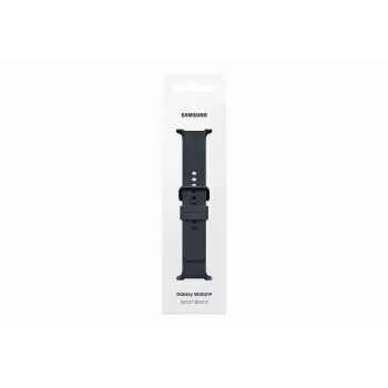 Samsung Sport Band M/L Galaxy Watch 9, Watch 8, Watch 7, Watch 6, Watch 5, Watch 4 juosta - juoda, fluorokaučiukas