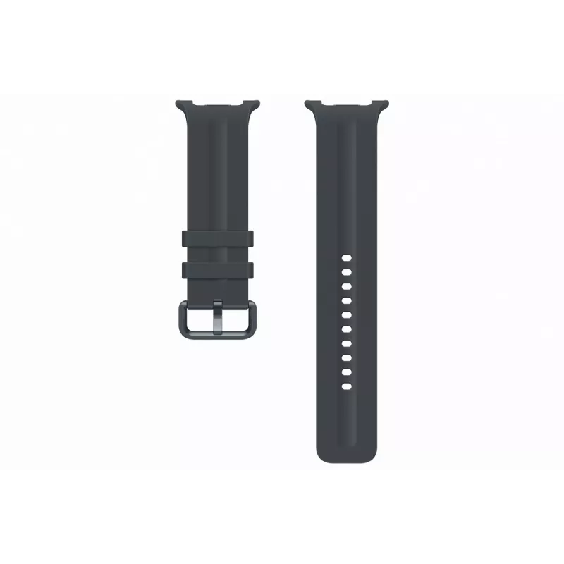 Samsung Sport Band M/L Galaxy Watch 9, Watch 8, Watch 7, Watch 6, Watch 5, Watch 4 juosta - juoda, fluorokaučiukas