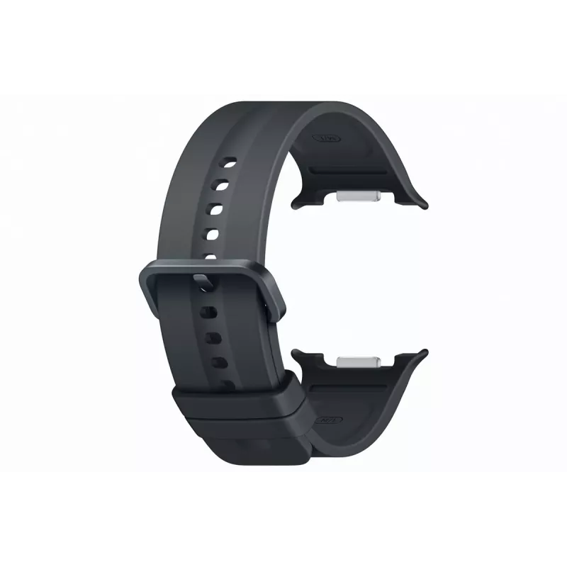 Samsung Sport Band M/L Galaxy Watch 9, Watch 8, Watch 7, Watch 6, Watch 5, Watch 4 juosta - juoda, fluorokaučiukas