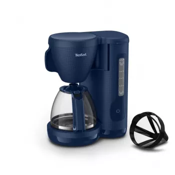 TEFAL CM2M1410 Morning lašinės kavos virimo aparatas, juodas ir nerūdijančio plieno, 1000W, 1,25 l, 10-15 puodelių