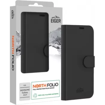 Eiger North Folio dėklas Samsung Galaxy A17 - juodas