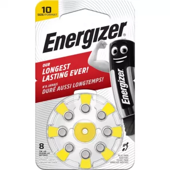 Energizer 10 (PR70) cinko-oro baterijos klausos aparatams, 1,45 V, 8 vnt.