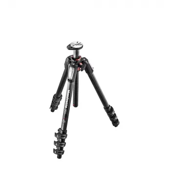 Manfrotto MT055CXPRO4 anglies pluošto 4 sekcijų trikojis su Quick Power Lock, 90° centrine kolona, 9 kg apkrova, juodas