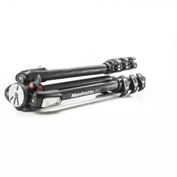 Manfrotto MT055CXPRO4 anglies pluošto 4 sekcijų trikojis su Quick Power Lock, 90° centrine kolona, 9 kg apkrova, juodas