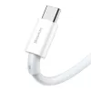 Baseus Superior Series USB-A į USB-C laidas, 66W greitas įkrovimas, 2m, baltas