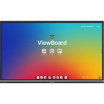ViewSonic ViewBoard IFP8651-3C 86 colių 4K UHD interaktyvus ekranas su Android 14, 8GB RAM, 128GB atmintimi, 40 taškų lietimu, 9H stiklu, Wi-Fi 6