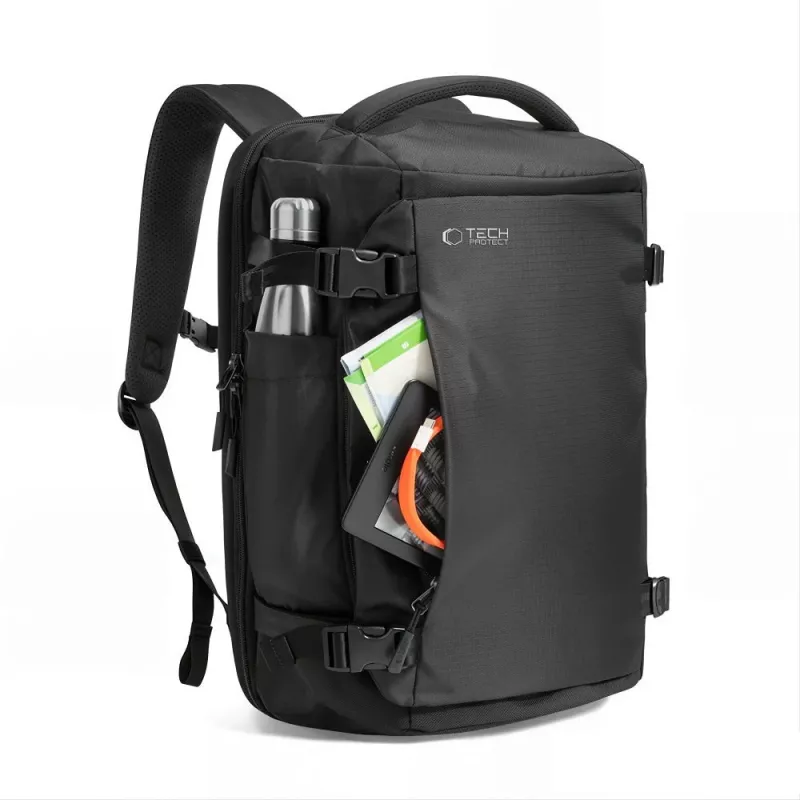 TECH-PROTECT DEFENDER S70 24L kelioninė kuprinė nešiojamam kompiuteriui, 40x30x20 cm, juoda
