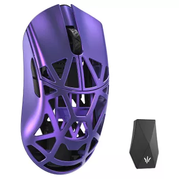 WLMOUSE Beast X Max Solid Sides žaidimų pelė, Omron optiniai jungikliai - violetinė