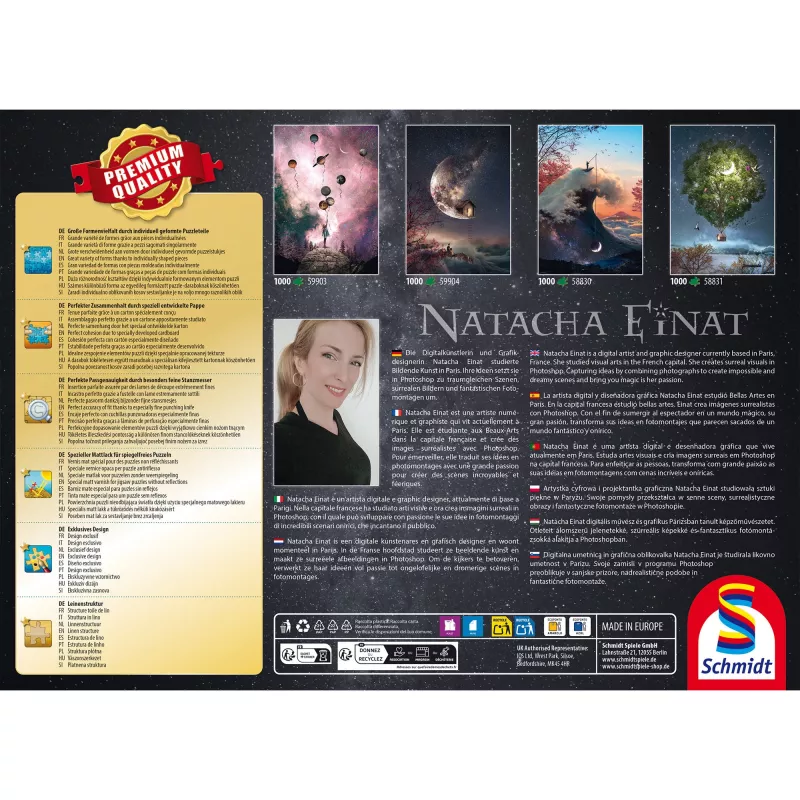 Schmidt Spiele Natacha Einat: Hinter dem Horizont 1000 dalių dėlionė
