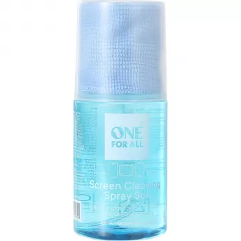 One For All CS4020 ekranų valymo rinkinys su 200 ml purškikliu ir mikropluošto šluoste