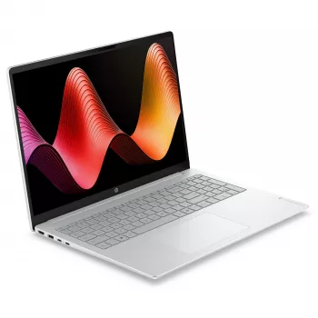 HP OmniBook 3 16-bu0130ng 16 colių WUXGA IPS nešiojamas kompiuteris - Intel Core 3 100U, 8GB RAM, 512GB SSD, FreeDOS, Natural Silver