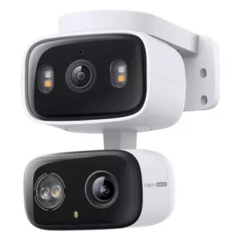 TP-Link Tapo C246D 2K QHD Pan/Tilt apsaugos kamera su Starlight spalvotu naktiniu matymu, asmens/gyvūno/transporto aptikimu, dvipusiu garsu, microSD iki 512GB, veikia su Alexa ir Google Assistant