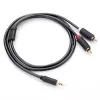 Ugreen 2x RCA į 3,5 mm garso kabelis 1,5 m juodas